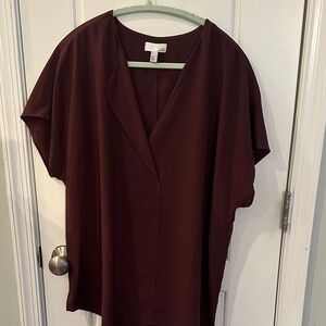 14th & Union Deep Burgundy Blouse